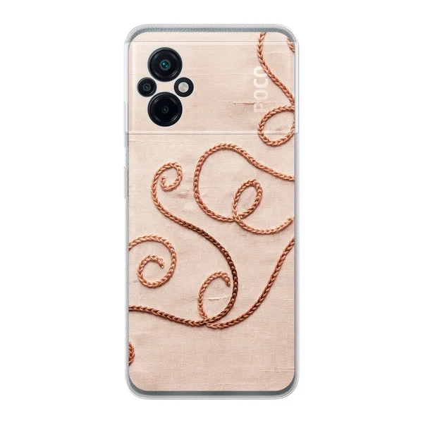 Rose Gold Chainstitch Vine case