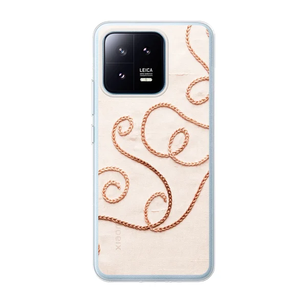 Rose Gold Chainstitch Vine case
