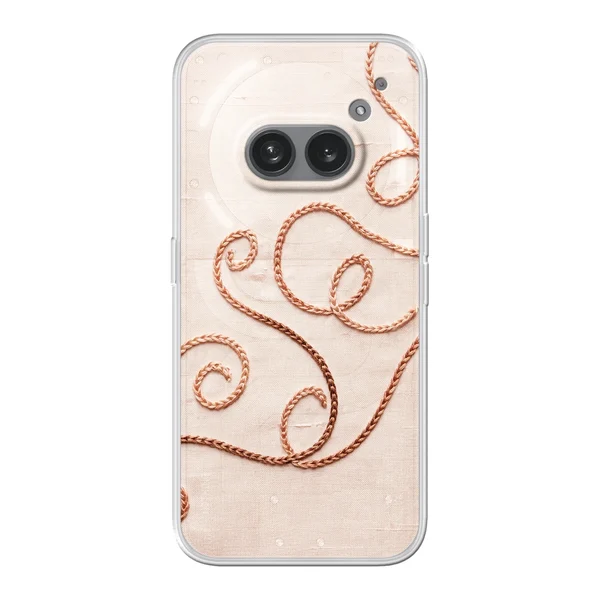 Rose Gold Chainstitch Vine case