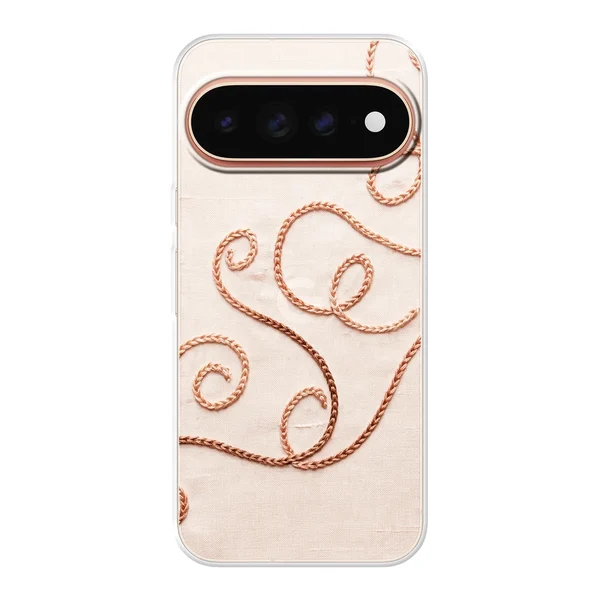 Rose Gold Chainstitch Vine case