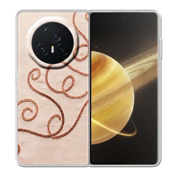 Rose Gold Chainstitch Vine case