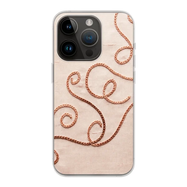 Rose Gold Chainstitch Vine case