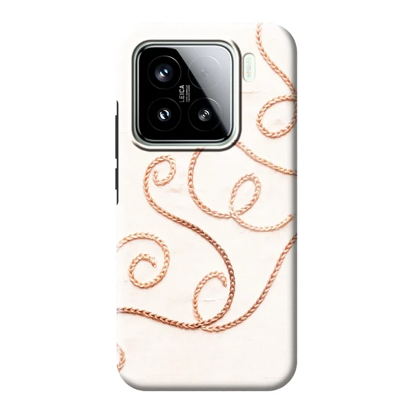 Rose Gold Chainstitch Vine case