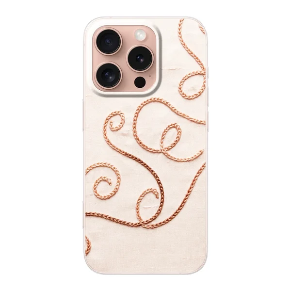 Rose Gold Chainstitch Vine case