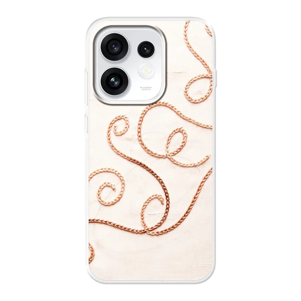 Rose Gold Chainstitch Vine case