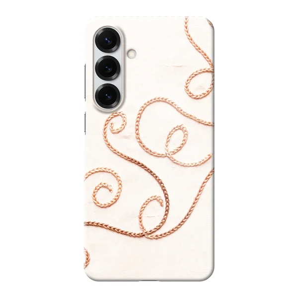 Rose Gold Chainstitch Vine Design case