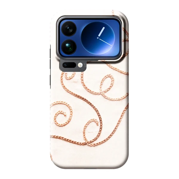 Rose Gold Chainstitch Vine case