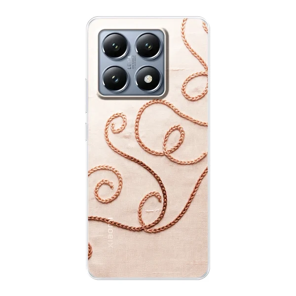 Rose Gold Chainstitch Vine case