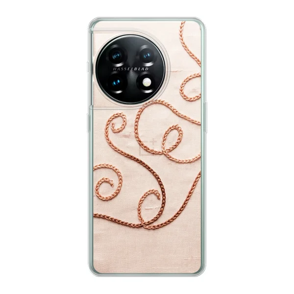 Rose Gold Chainstitch Vine case