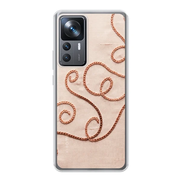 Rose Gold Chainstitch Vine case