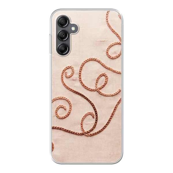 Rose Gold Chainstitch Vine case