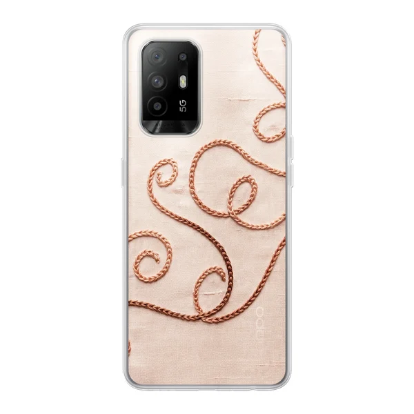 Rose Gold Chainstitch Vine case