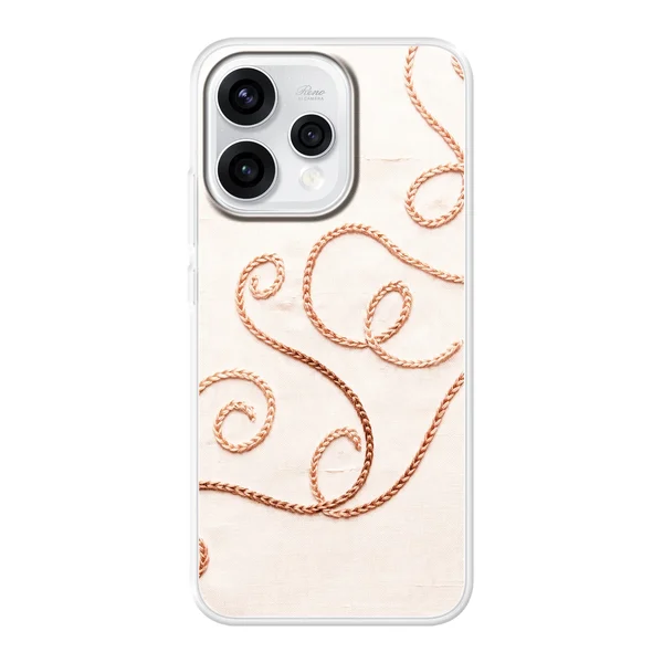 Rose Gold Chainstitch Vine case