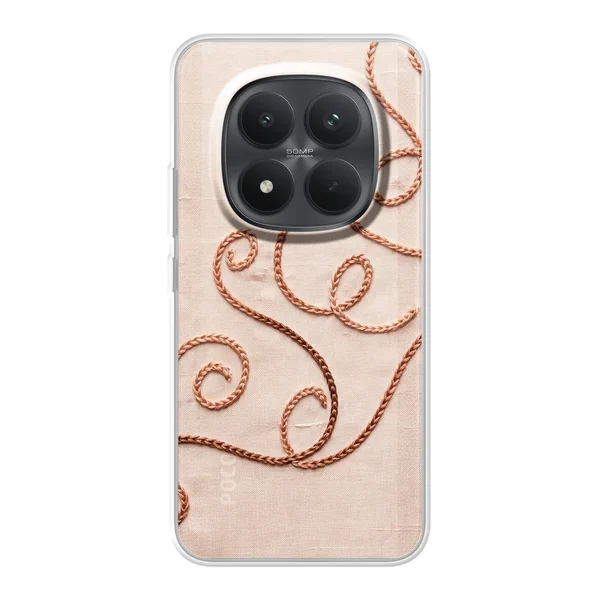 Rose Gold Chainstitch Vine case