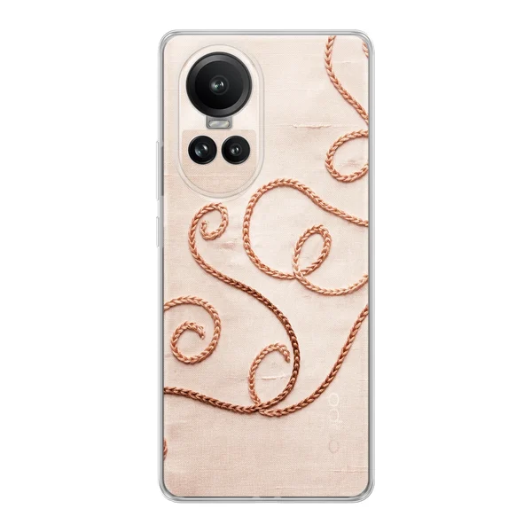 Rose Gold Chainstitch Vine case