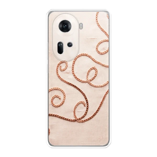 Rose Gold Chainstitch Vine case