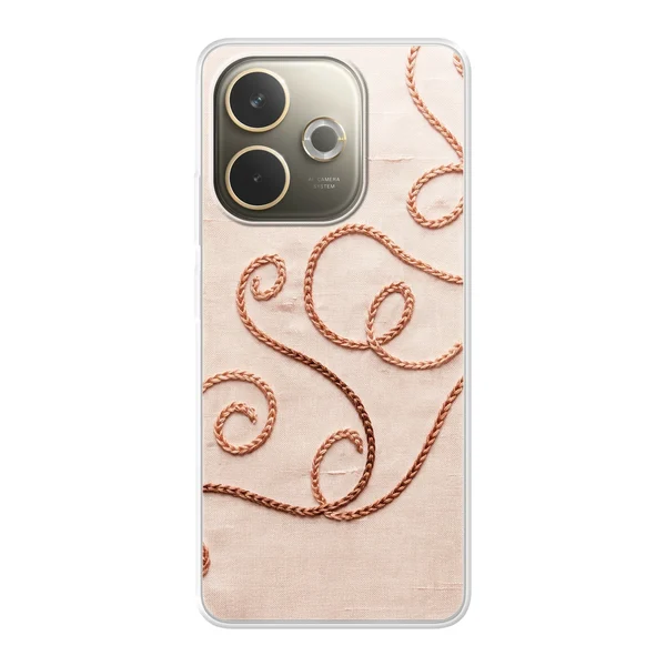 Rose Gold Chainstitch Vine case