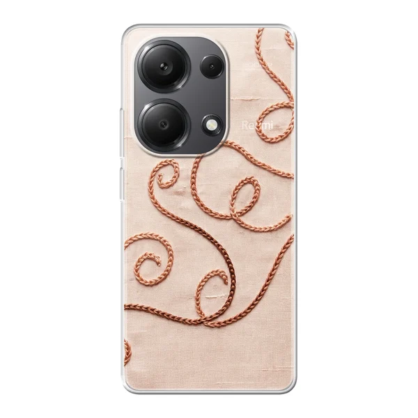 Rose Gold Chainstitch Vine case