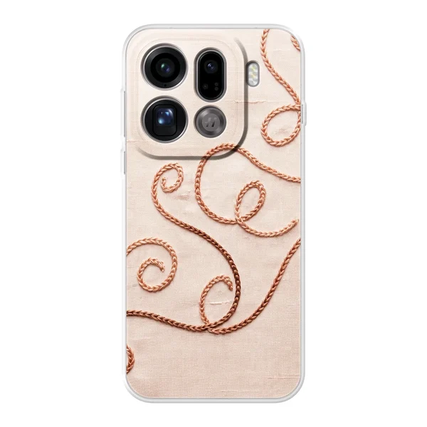 Rose Gold Chainstitch Vine case