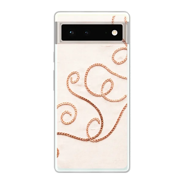 Rose Gold Chainstitch Vine case