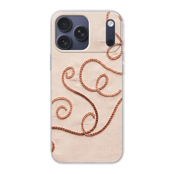 Rose Gold Chainstitch Vine case