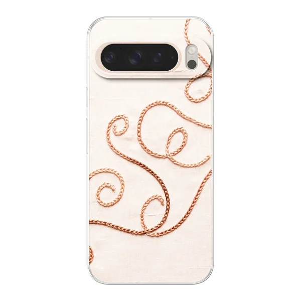 Rose Gold Chainstitch Vine case
