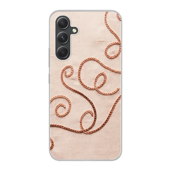 Rose Gold Chainstitch Vine case