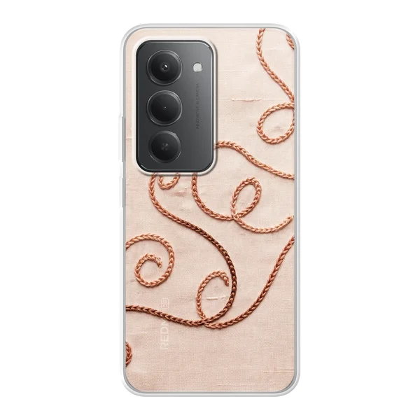 Rose Gold Chainstitch Vine case