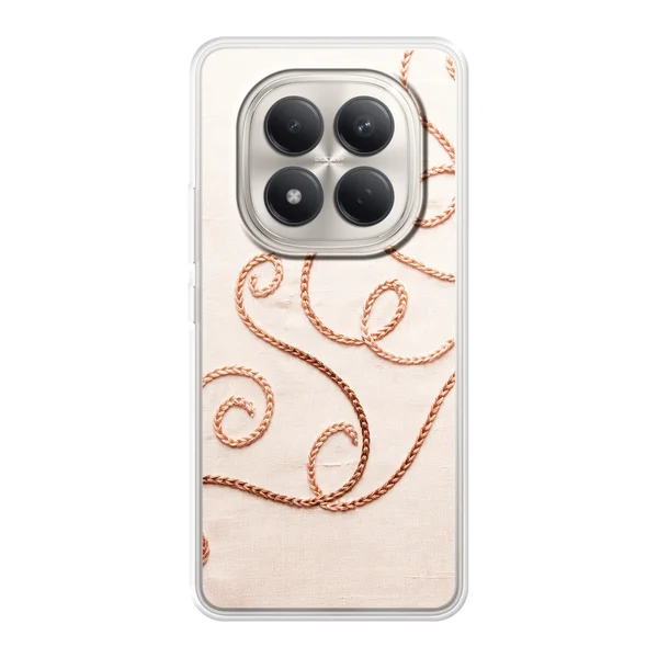 Rose Gold Chainstitch Vine case