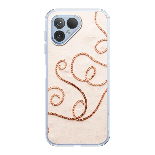 Rose Gold Chainstitch Vine case