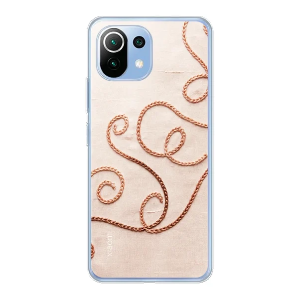Rose Gold Chainstitch Vine case