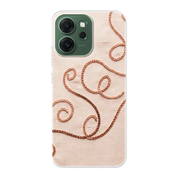 Rose Gold Chainstitch Vine case