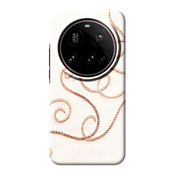 Rose Gold Chainstitch Vine case