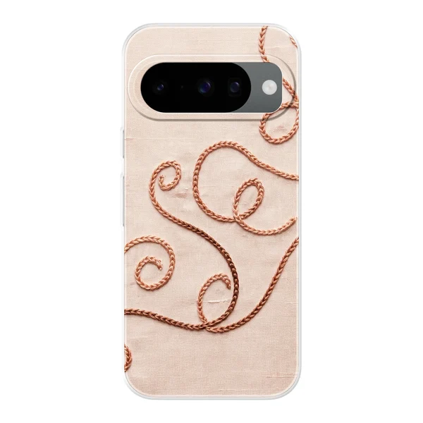 Rose Gold Chainstitch Vine case