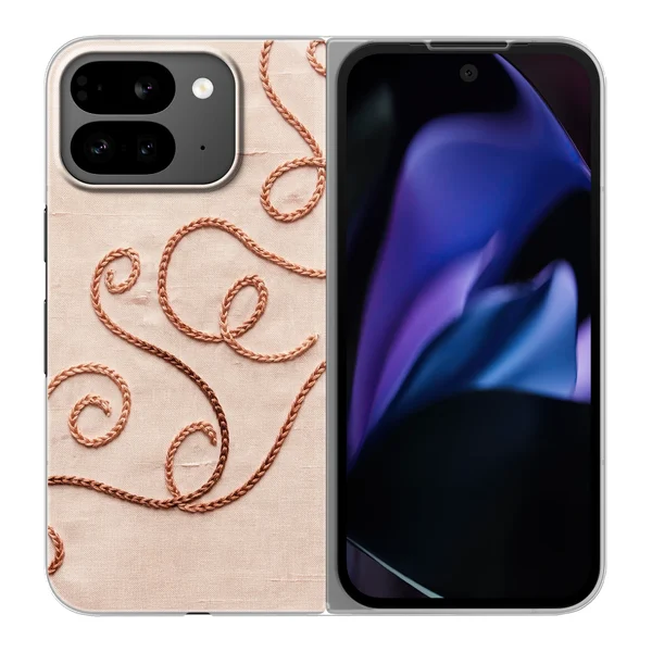 Rose Gold Chainstitch Vine case