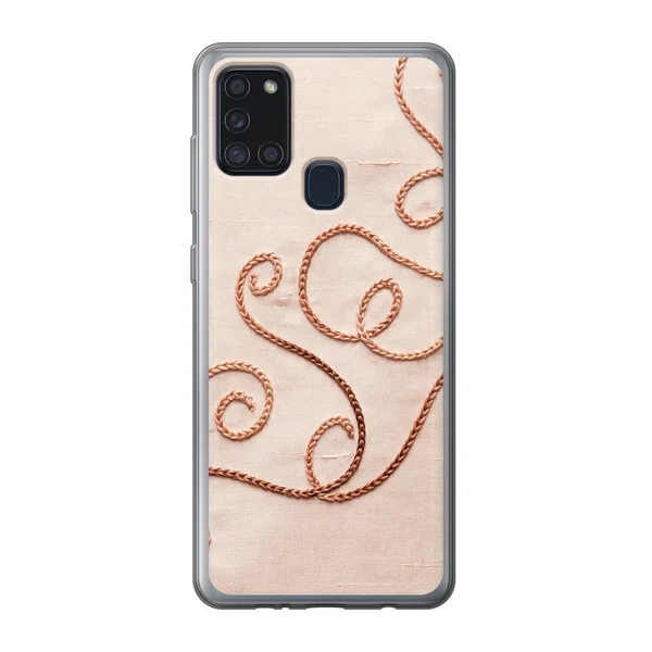 Rose Gold Chainstitch Vine case