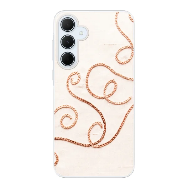 Rose Gold Chainstitch Vine case