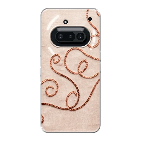 Rose Gold Chainstitch Vine case