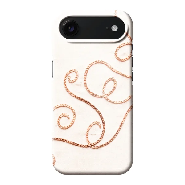 Rose Gold Chainstitch Vine Design case