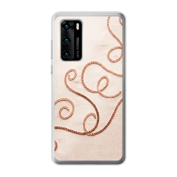 Rose Gold Chainstitch Vine case