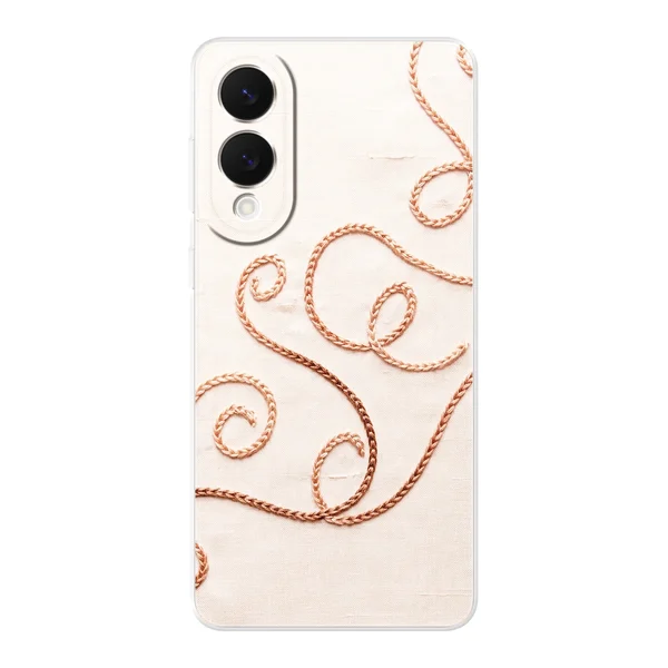 Rose Gold Chainstitch Vine case