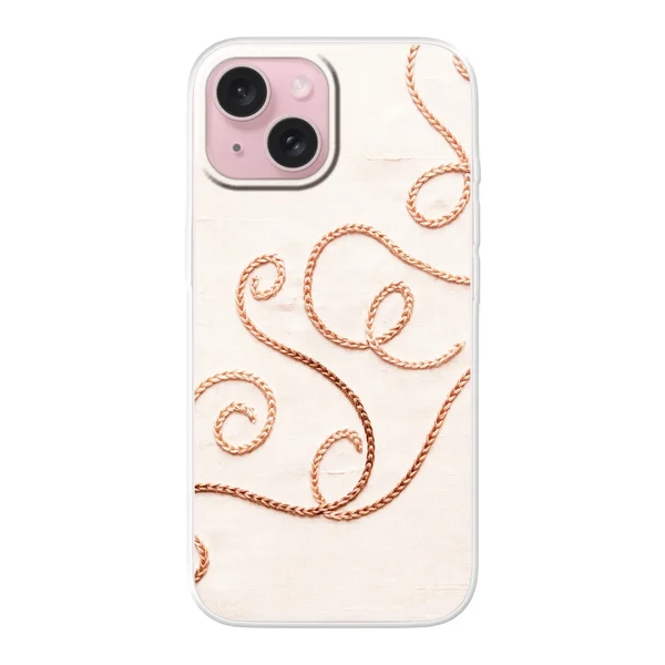 Rose Gold Chainstitch Vine case