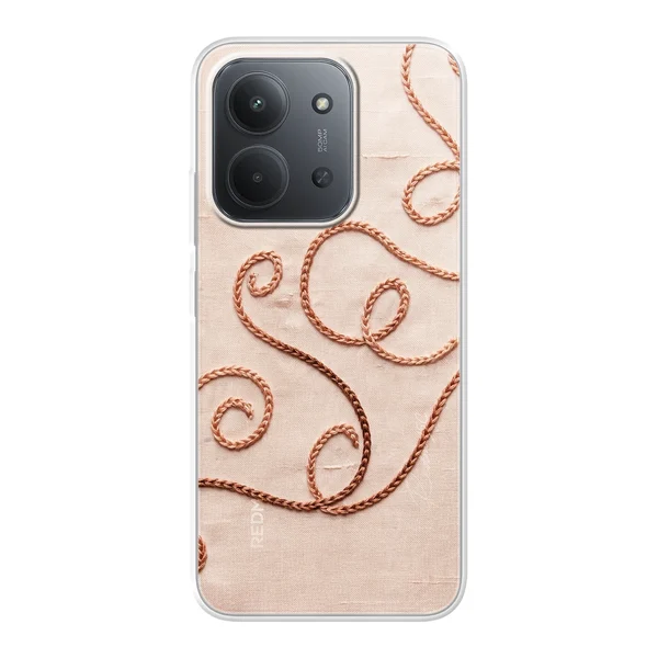 Rose Gold Chainstitch Vine case