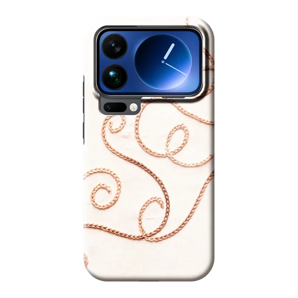 Rose Gold Chainstitch Vine case