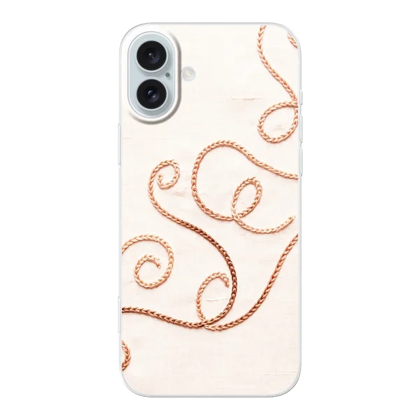Rose Gold Chainstitch Vine case