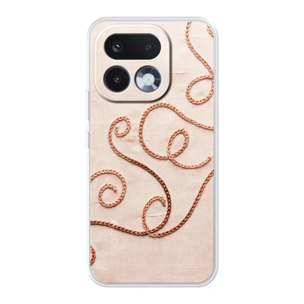 Rose Gold Chainstitch Vine case