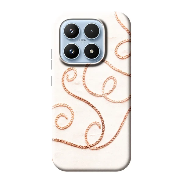 Rose Gold Chainstitch Vine case