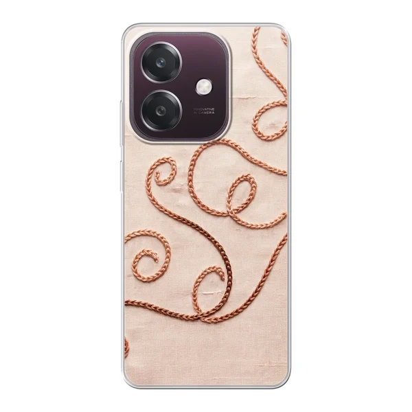 Rose Gold Chainstitch Vine case