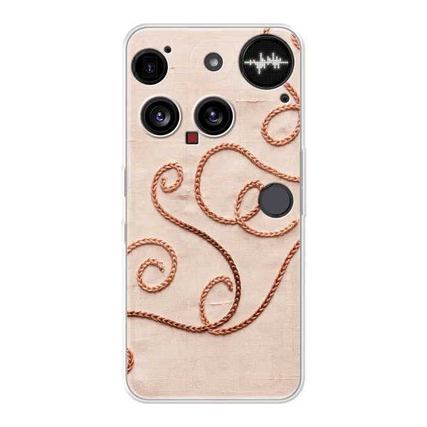Rose Gold Chainstitch Vine case