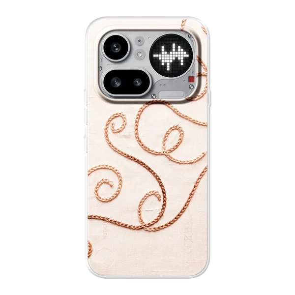 Rose Gold Chainstitch Vine case